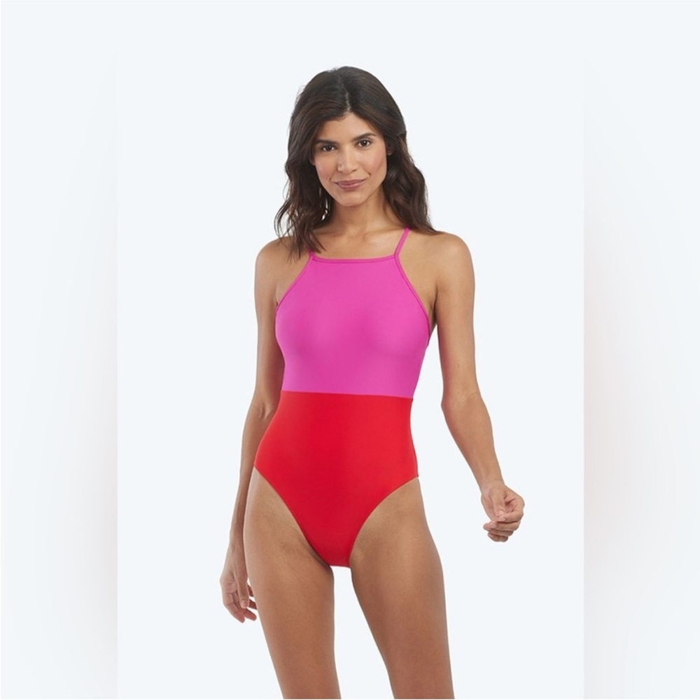 Summersalt Pink and Red One Piece Swimsuit